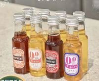 Bouteilles miniatures en plastique PET transparent de 50 ml, 120 ml, 150 ml, 200 ml pour l'alcool, le whisky, le vin, les liqueurs, les shots, avec bouchons inviolables