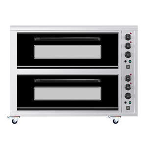 Factory Straight Hair Double Layer Four <strong>Plate</strong> Oven Large Cake Pizza Bread Second Floor Capacity Commercial - Product Image 3