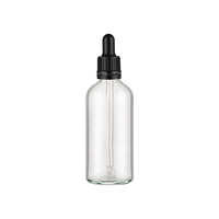 Bouteilles compte-gouttes en verre ambré pour huiles essentielles, 5ml, 10ml, 15ml, 30ml, 50ml, protection UV, avec compte-gouttes gradués et bouchons noirs