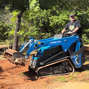 Derette V1000 מיני החלקה לעמוד בחזית קטן מטען קטן עם מצורף tiller - Product Image 3