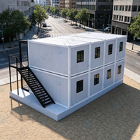 Unité de conteneur modulaire préfabriquée FLKT, extensible et connectable, pour bureau ou bâtiment commercial