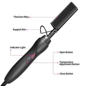 Professionnel Portable Hot Peigne Cheveux Lisseur Électrique <span class=keywords><strong>Fer</strong></span> <span class=keywords><strong>À</strong></span> Friser Peigne Brosse Nouvel Outil De Conception pour Une Utilisation Facile De Salon <span class=keywords><strong>À</strong></span> Domicile - Product Image 6