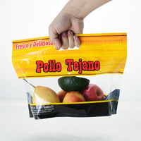 Sacs refermables à atmosphère modifiée pour fruits frais, légumes, tomates, concombres, cerises, sacs d'emballage alimentaire en plastique avec fermeture éclair