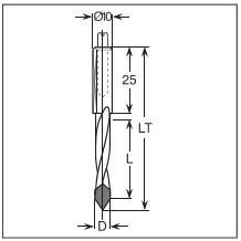 Forets en carbure P062M004058L pour machines-outils - Product Image 3