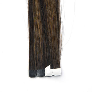 K.S WIGS Extensions de cheveux à bandes adhésives Mini-Tape, 100% cheveux humains Remy chinois, qualité salon professionnelle, cuticules alignées - Product Image 4