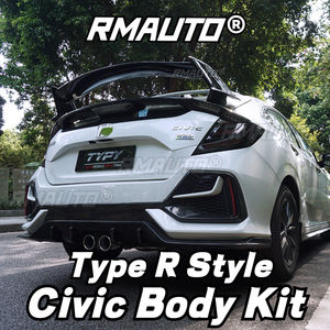 Kit carrosserie Civic : Lame avant, séparateur de pare-chocs arrière, diffuseur, spoiler Type R pour Honda Civic Berline et Hayon 2016-2021 - Accessoires automobiles - Product Image 3