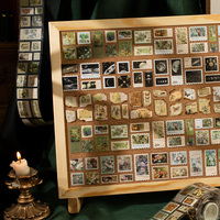 Rétro bronzant bureau de poste masquage Washi ruban timbre manuel ruban adhésif décoratif bricolage Scrapbooking matériel autocollant étiquette