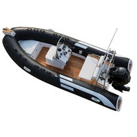 Bateau canoë rigide gonflable Hypalon côtelé 480 vitesses bateau avec moteur location a bateau marin Sport CE 15.7ft 4.8m fibre de verre personnalisée