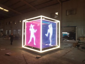 จอแสดงผลดิจิทัลแบบยืดหยุ่นสำหรับโฆษณา วิดีโอวอลล์ จอคริสตัล ฟิล์ม LED ใสแบบติดกระจก สำหรับจอคริสตัล 3 มิติ HD Pan - Product Image 5