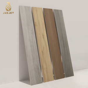 Piastrelle in Ceramica Effetto Legno Opaco 200x1200mm, Antiscivolo, per Pavimenti Marroni e Grigi - Product Image 1
