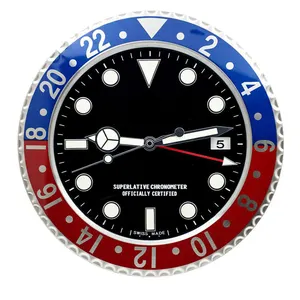 Nueva llegada regalo de lujo reloj de pulsera marca super alta calidad Reloj de pared de metal