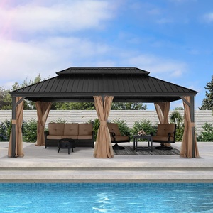 Abccanopy Patio <span class=keywords><strong>gazebo</strong></span> 12x20 2 tầng mui cứng <span class=keywords><strong>gazebo</strong></span> ngoài trời nhôm sang trọng mui cứng <span class=keywords><strong>gazebo</strong></span> gartenpavillon - Product Image 4