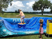 Simulateur de surf extérieur Galaxy Multi Rides, planche de surf robotique mécanique avec pompe et sac - Planche en PVC pliable et imperméable