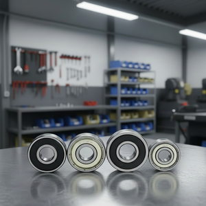 ตลับลูกปืนเม็ดกลมร่องลึกสองแถว ทำจากเหล็กกล้าคาร์บอน พร้อมฝาครอบสองชั้น สำหรับร้านขายเสื้อผ้า - Product Image 1