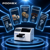 Impresora Digital Automática de Inyección de Tinta UV CMYK Todo en Uno PodNEX A3 DX7, 2400 DPI, Control por Android, Garantía de 3 Años