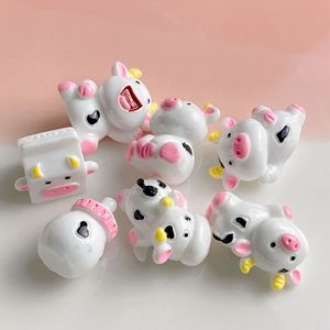 Handmade DIY 3D Cow Pendant Charm <strong>Cute</strong> Little Resin Accessory for Refrigerator Decoration <strong>Clay</strong> Animal <strong>Model</strong> - Product Image 3