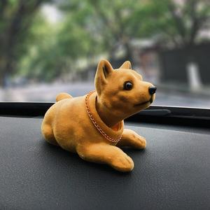 Figura Decorativa de Shiba Inu con Cabeza Móvil, de Resina Flocada, Adorable Juguete para el Tablero del Auto, Decoración para el Hogar u Oficina, Regalo Personalizable - Product Image 6