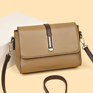 Bolso de Hombro Geométrico Vintage para Mujer, Venta al Por Mayor de Fábrica, Detalle de Remaches, Cierre con Cremallera, Diseño Antirrobo, Material PU Duradero - Product Image 4