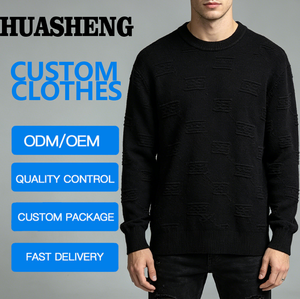 Vente directe d'usine hommes couleur unie chemises à manches longues Design classique Anti-rides hommes <span class=keywords><strong>laine</strong></span> tricoté pull - Product Image 1