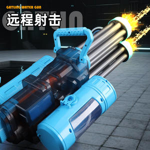 Pistola de Agua Eléctrica Gatling de Verano para Niños con Luz de Llama, Disparo Continuo Automático, Pistola de Agua Potente para Jugar en la Piscina o la Playa - Product Image 4
