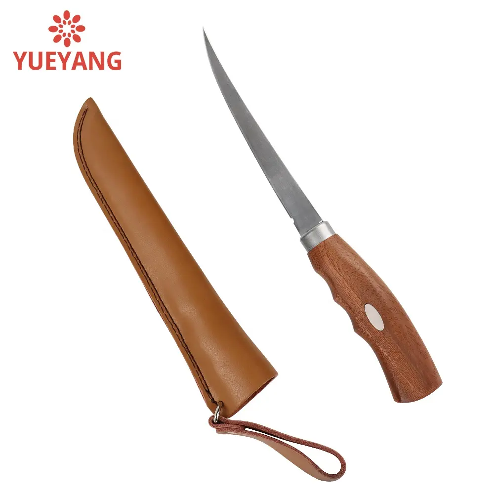 YUEYANG sıcak satış alman paslanmaz çelik balık bıçağı keskinlik balık fileto bıçağı özel mutfak Sashimi bıçak