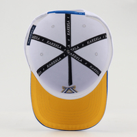 Gorra de Béisbol Personalizada de Algodón de Alta Calidad Estilo A-Frame de 5 Paneles con Logotipo Bordado en 3D en Relieve y Visera de Gamuza Bicolor