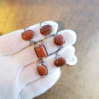 Agate Mousse Naturelle Anneaux de Pierres Précieuses Lot En Vrac Anneaux Look Vintage Anneaux À La Main Oeil De Tigre Femmes Cadeau pour Elle En Gros