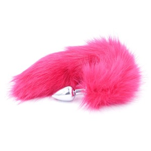 2022 fun supplies coda di volpe artificiale supporta una spina per conto dei capelli faux <span class=keywords><strong>fox</strong></span> tail plug anale code di metallo sesso - Product Image 4