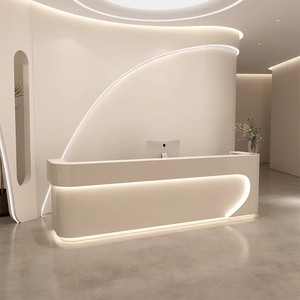 Bán buôn hiện đại Thiết kế đơn giản nhỏ Salon phía trước bàn truy cập sang trọng Thẩm mỹ viện bàn tiếp tân - Product Image 1