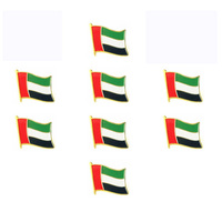 Émail doux UAE Drapeau Épinglettes En Métal Plaqué Or Papillon Embrayage Badge Chemise Broches