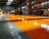 Pelapis Lantai Epoxy Anti Selip Kelas Makanan dengan Lapisan Penolak Minyak & Darah, Cat Lantai Epoxy untuk Pabrik Pengolahan Daging