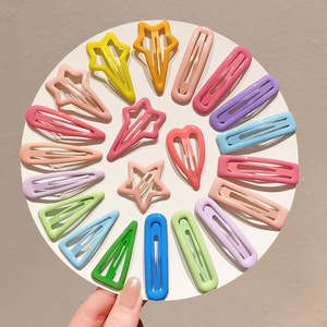 Barrettes pour cheveux en forme d'étoile à cinq branches, couleur dopamine, pour enfants, pinces latérales pour filles, pinces BB pour bébés, accessoires capillaires mignons - Product Image 3