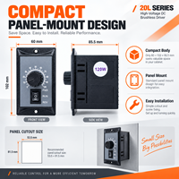 Contrôleur de moteur BLDC AC220V avec vitesse réglable, marche avant/arrière et protections multiples pour applications industrielles