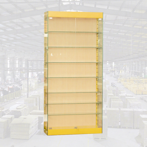 ADONG Étagère de comptoir moderne en verre et métal A35 OEM Fabricant du Vietnam Vitrine d'exposition mobile pour la vente au détail - Product Image 1
