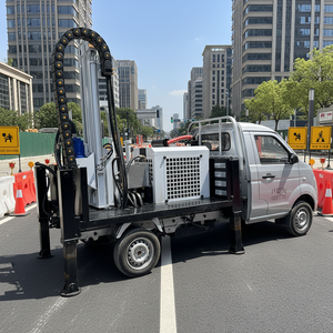 מקדחת בארות מים ניידת דיזל רב מכר, קוטר קידוח 325 מ\\\"מ, עומק מקסימלי 200 מטר, מכונת קידוח בורות - Product Image 1