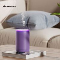 Diffuseur d'arômes de voiture sans eau, à piles, cylindrique, USB, pour huiles essentielles