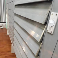 Système de persiennes horizontales modernes en alliage d'aluminium, automatiques et manuelles, pour extérieur, avec cadre, pare-soleil, ventilation, imperméable