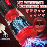 Masturbateur masculin automatique à léchage de langue, pompe à pénis avec 9 modes de léchage et 9 modes de succion, machine pour hommes