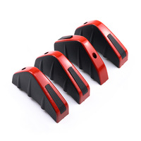 Lot de 4 protections universelles anti-collision en ABS pour pare-chocs arrière de voiture, garniture décorative pour berlines et SUV, pièces de carrosserie