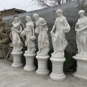 庭等身大ギリシャ筋肉男性とセクシーな女性大理石の石像彫刻 - Product Image 4