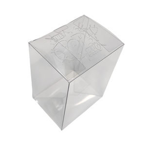 Caja de Plástico Transparente Plegable Cuadrada de PET Reciclable con Logotipo en Relieve Personalizado para Figuras Funko POP - Product Image 1