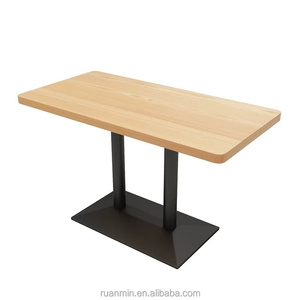 Conjuntos de muebles de restaurante duraderos modernos comerciales-Mesas Sofás para restaurantes de comida rápida Tiendas de hamburguesas Bares de comedor al aire libre - Product Image 6