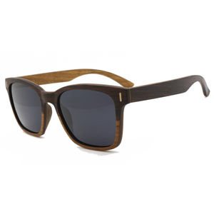 Gafas de Sol de Madera Reciclada con Bisagras de Resorte, Polarizadas TAC, con Caja de Madera, Novedad de Moda - Product Image 1