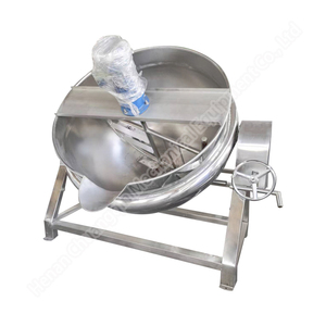 Price Of Steel Jam Making Kettle Cooking Pot Electrical Heating Jacket Kettle homogenizer jacketed kettle with agitator - Product Image 2