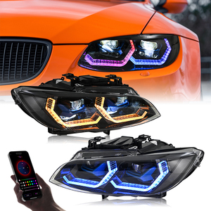 Faros Delanteros LED A208-RGB, Luces de Circulación Diurna RGB para <span class=keywords><strong>BMW</strong></span> <span class=keywords><strong>E92</strong></span> E93 328i <span class=keywords><strong>335i</strong></span> Coupé 2007 2008 2009 2010, Proyector de Faros - Product Image 2