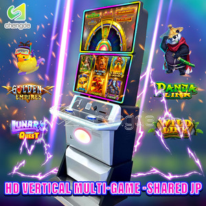 Precio de fábrica OEM Golden Empires Panda Link Máquina de videojuegos Curvada 21 pulgadas Pantalla dual Metal 6 en 1 Gabinetes de juegos de habilidad - Product Image 6