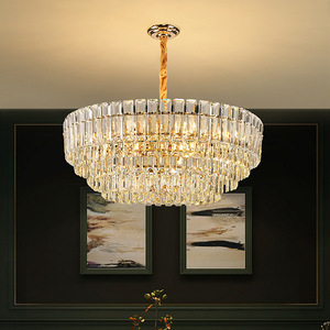 Modern Crystal Round <b>Chandelier</b> Led <b>Light</b> For Living Room And Dining Room Home Decor - Product Image 3