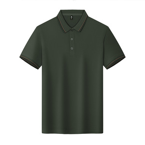 Men's Polo Shirt 200g Polyester Solid Color Short Sleeve Workwear Daily Wear - Product Image 3