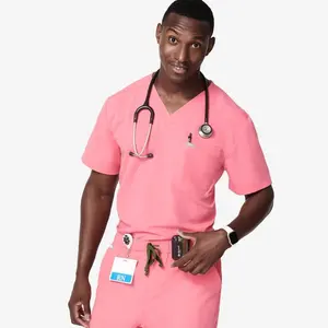 Celana Jogger Rumah Sakit pria, seragam medis Set dokter perawat scrub