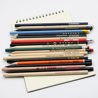 Crayon Cadeau Personnalisé en Bois pour la Rentrée Scolaire, Vente en Gros, Prix Abordable, Mine HB 2B 2H de 7 Pouces, Forme Hexagonale, Ronde ou Triangle, avec Gomme